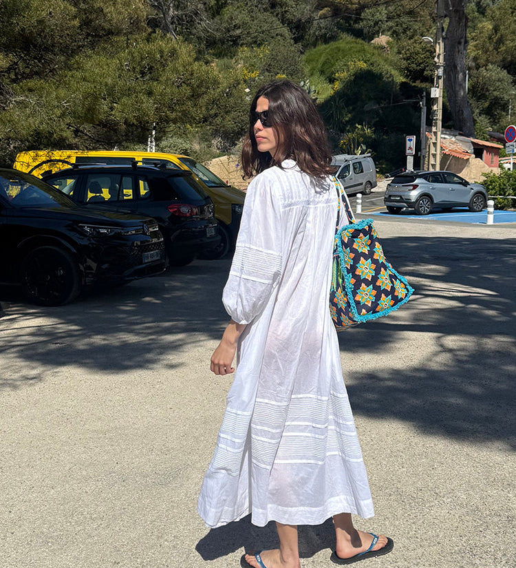 Ciao Lucia - Ingrid White Cotton Voile Dress