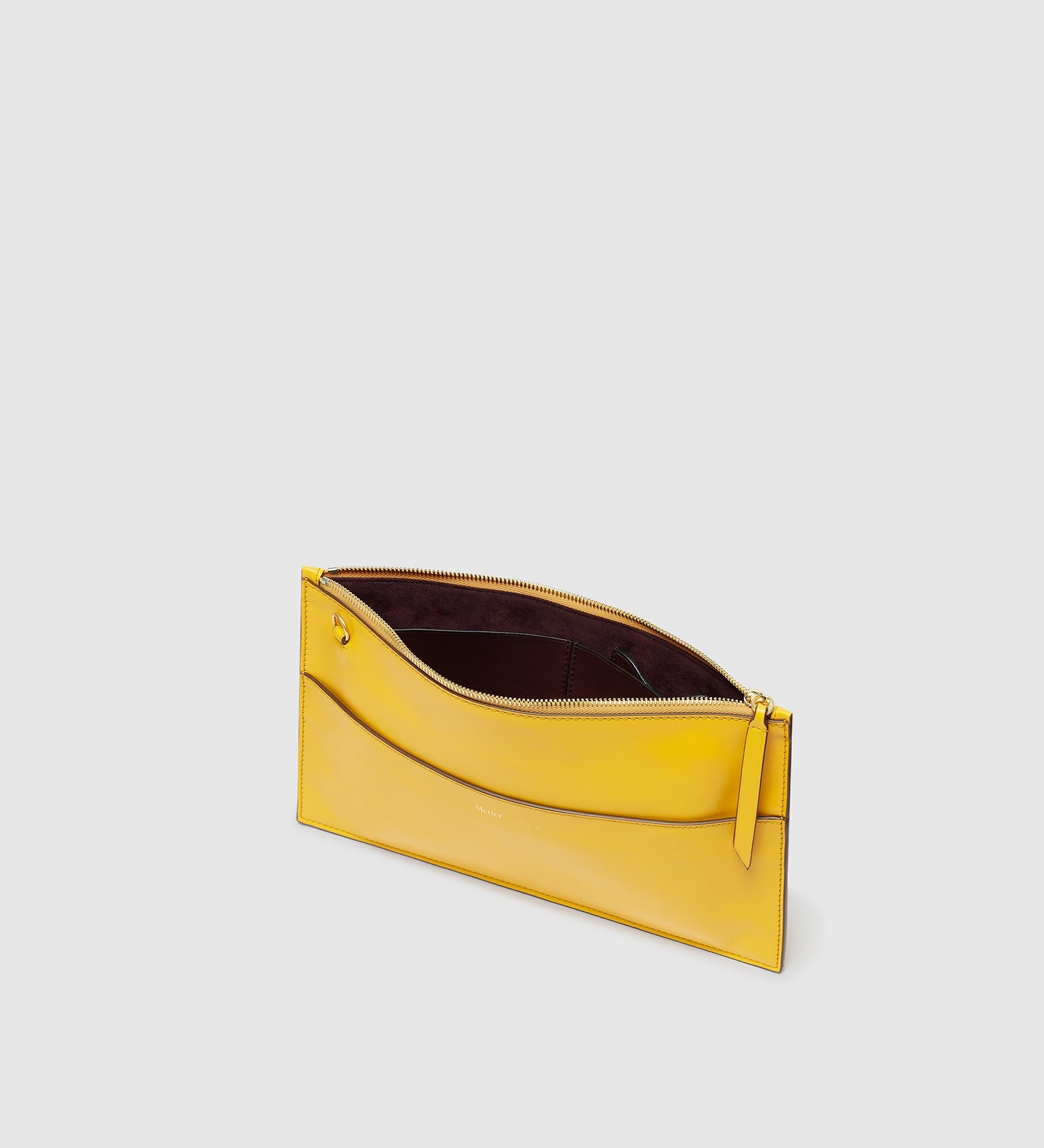 Metier - Incognito Clutch Nappa Plongè Calfskin Izamal Yellow