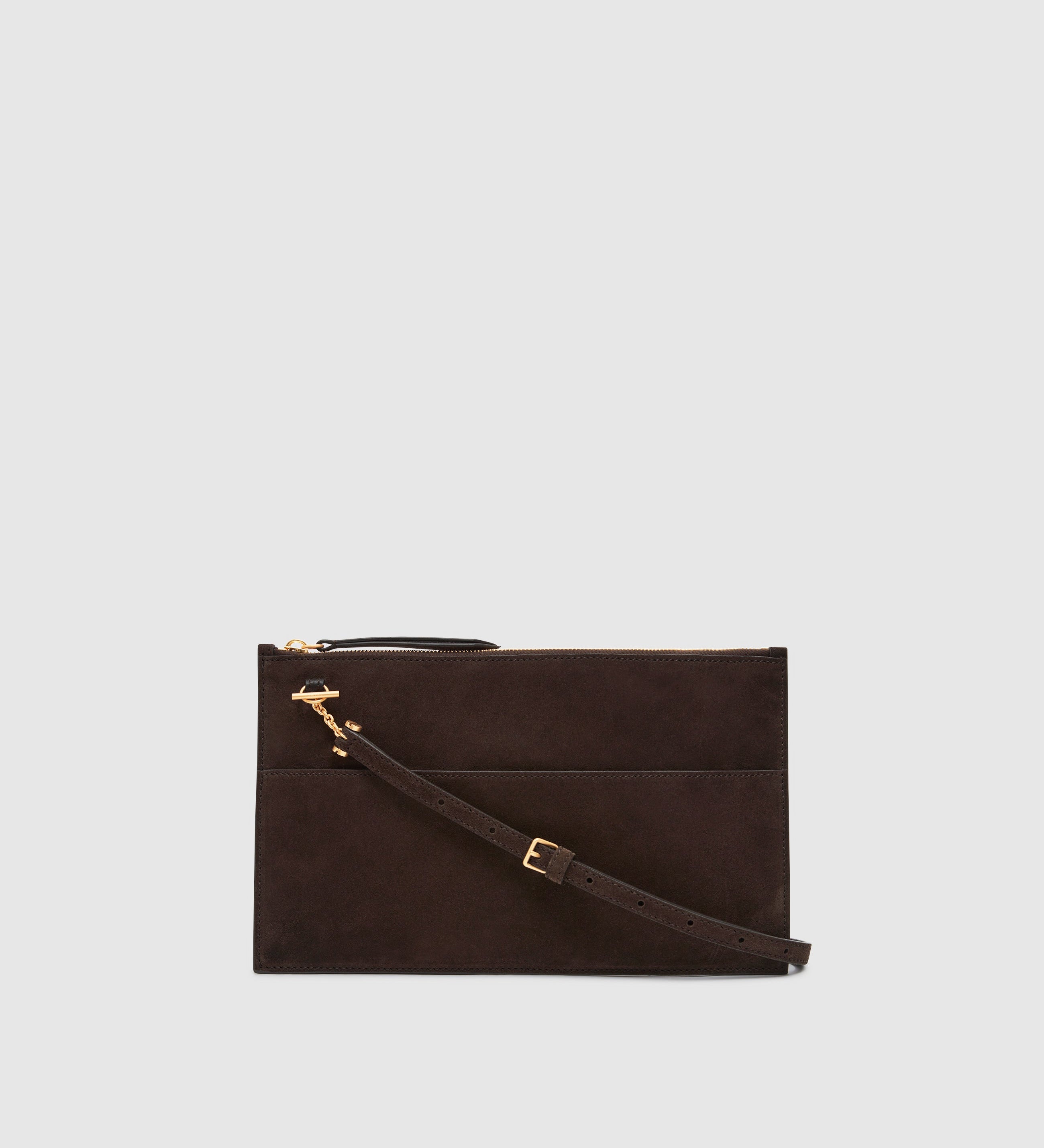 Metier - Incognito Clutch Suede Chocolate
