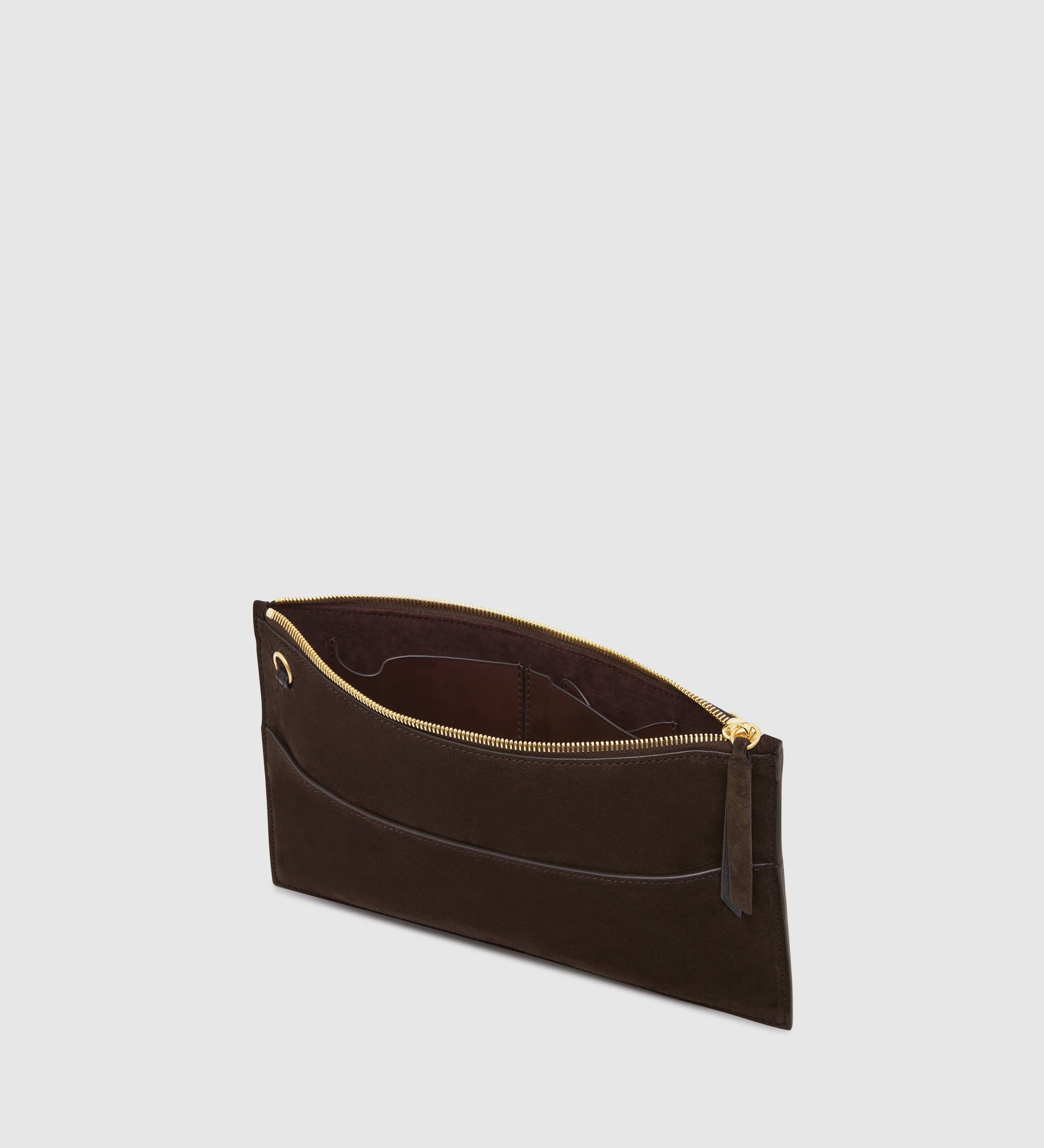 Metier - Incognito Clutch Suede Chocolate