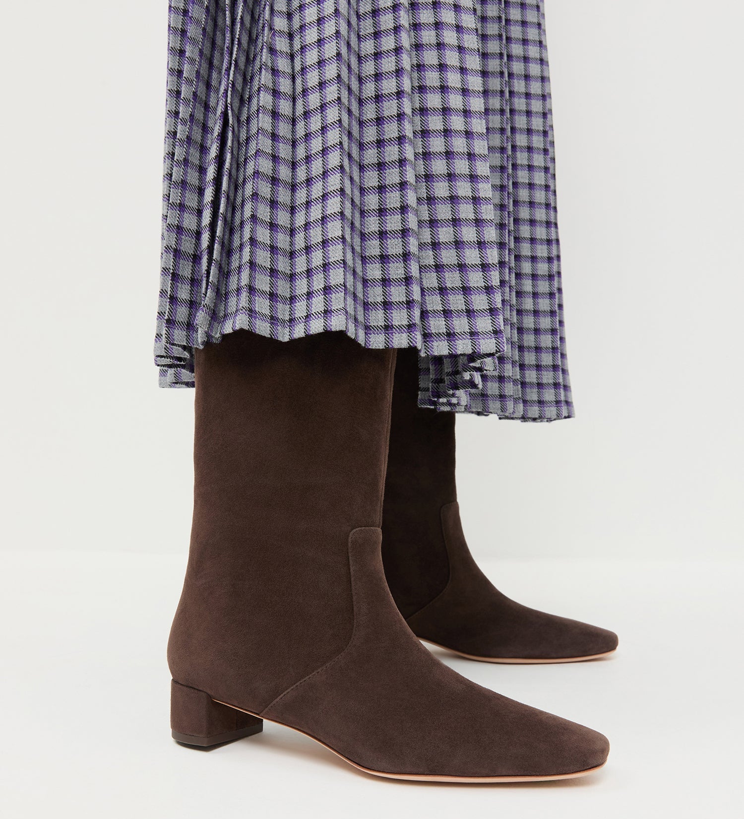 Loeffler Randall - Indy Dark Brown Suede Tall Boot