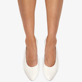 Jude - Inez Pump Off - White Leather