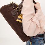 Paddington bag in suede leather