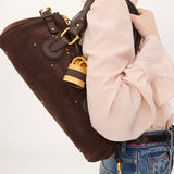 Paddington bag in suede leather