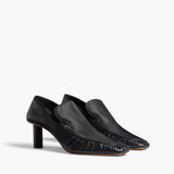 Khaite - Irene Pump in Black Pebbled Leather