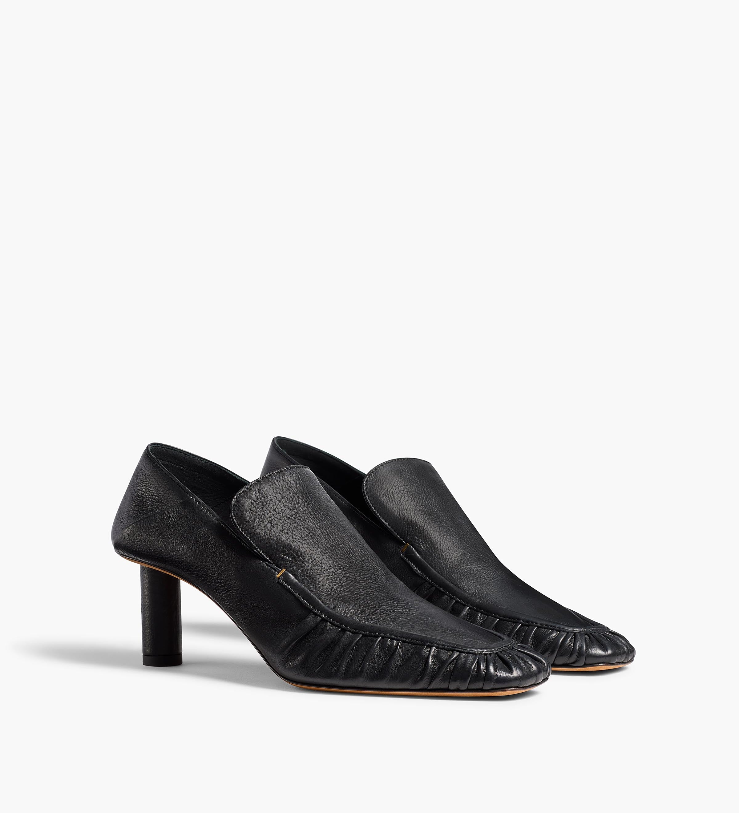 Khaite - Irene Pump in Black Pebbled Leather