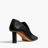 Khaite - Irene Pump in Black Pebbled Leather