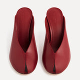 Le Monde Beryl - Iris Mule / Lipstick Leather