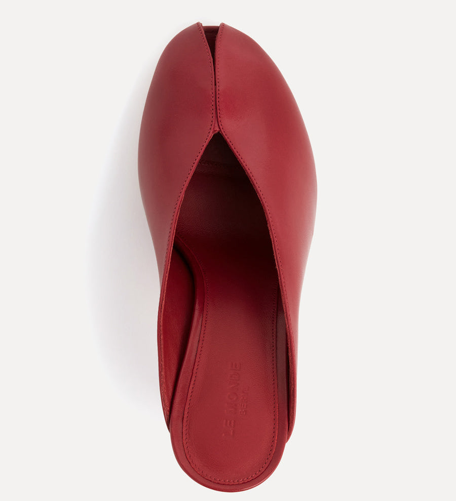 Le Monde Beryl - Iris Mule / Lipstick Leather