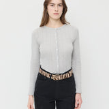Loeffler Randall - Isaac Cream Zebra Belt