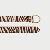 Loeffler Randall - Isaac Cream Zebra Belt