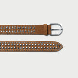 Loeffler Randall - Isaac Cacao/Silver Studded Belt