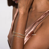 Dorsey - ISADORA RIVIÈRE BRACELET IN HONEY MOISSANITE