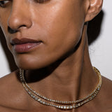 Dorsey - MOSS RIVIÈRE NECKLACE IN 3MM HONEY MOISSANITE