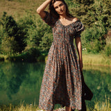 DÔEN - ISCHIA DRESS -- WILDBERRY THICKET