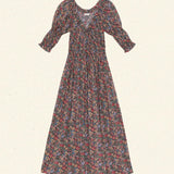 DÔEN - ISCHIA DRESS -- WILDBERRY THICKET