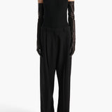 Khaite - Isha Top in Black Silk Cashmere Jersey