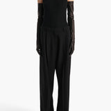 Khaite - Isha Top in Black Silk Cashmere Jersey