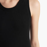 Khaite - Isha Top in Black Silk Cashmere Jersey
