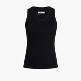 Khaite - Isha Top in Black Silk Cashmere Jersey