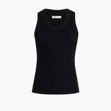 Khaite - Isha Top in Black Silk Cashmere Jersey