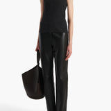 Khaite - Isha Top in Charcoal Silk Cashmere Jersey
