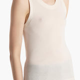 Khaite - Isha Top in Cream Silk Cashmere Jersey