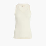 Khaite - Isha Top in Cream Silk Cashmere Jersey