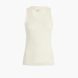 Khaite - Isha Top in Cream Silk Cashmere Jersey