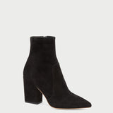 Loeffler Randall - Isla Black Suede Slim Ankle Bootie