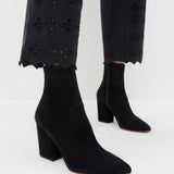 Loeffler Randall - Isla Black Suede Ankle Bootie