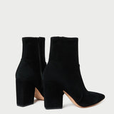 Loeffler Randall - Isla Black Suede Ankle Bootie