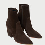 Loeffler Randall - Isla Brown Suede Slim Bootie