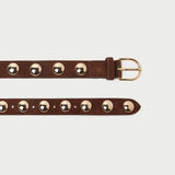 Loeffler Randall - Issa Espresso/Champagne Studded Belt