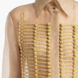 Khaite - Ivy Top in Beige