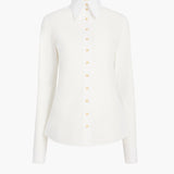 Khaite - Ivy Top in Chalk