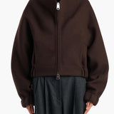 Khaite - Ixin Jacket in Dark Brown
