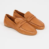Jamie Haller - The Unlined Penny Loafer in Cuoio