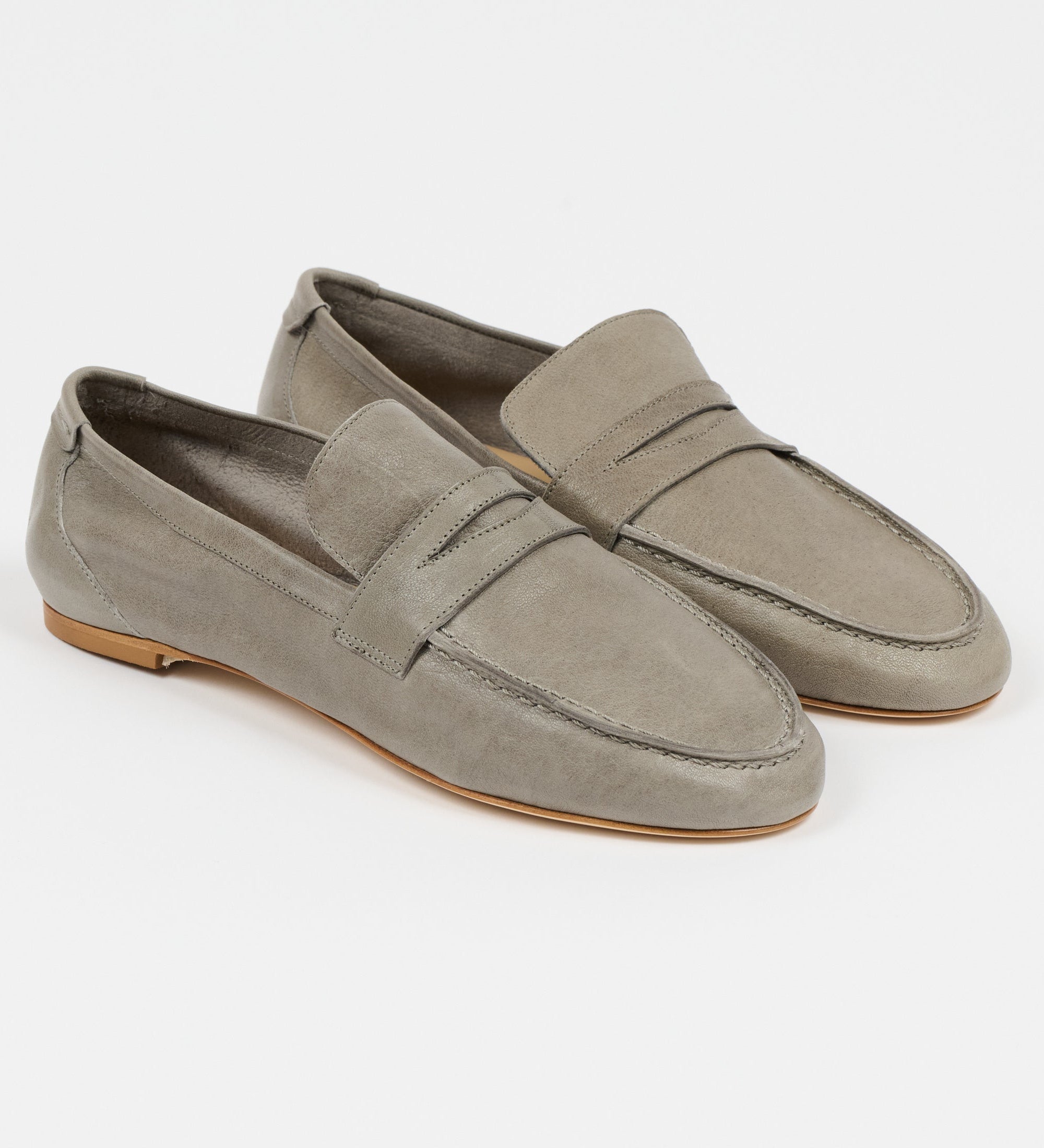 Jamie Haller - The Unlined Penny Loafer in Graphite