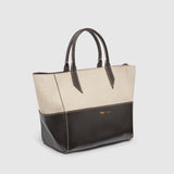 Metier - Incognito Crossbody Cabas Natural Linen with Cacao