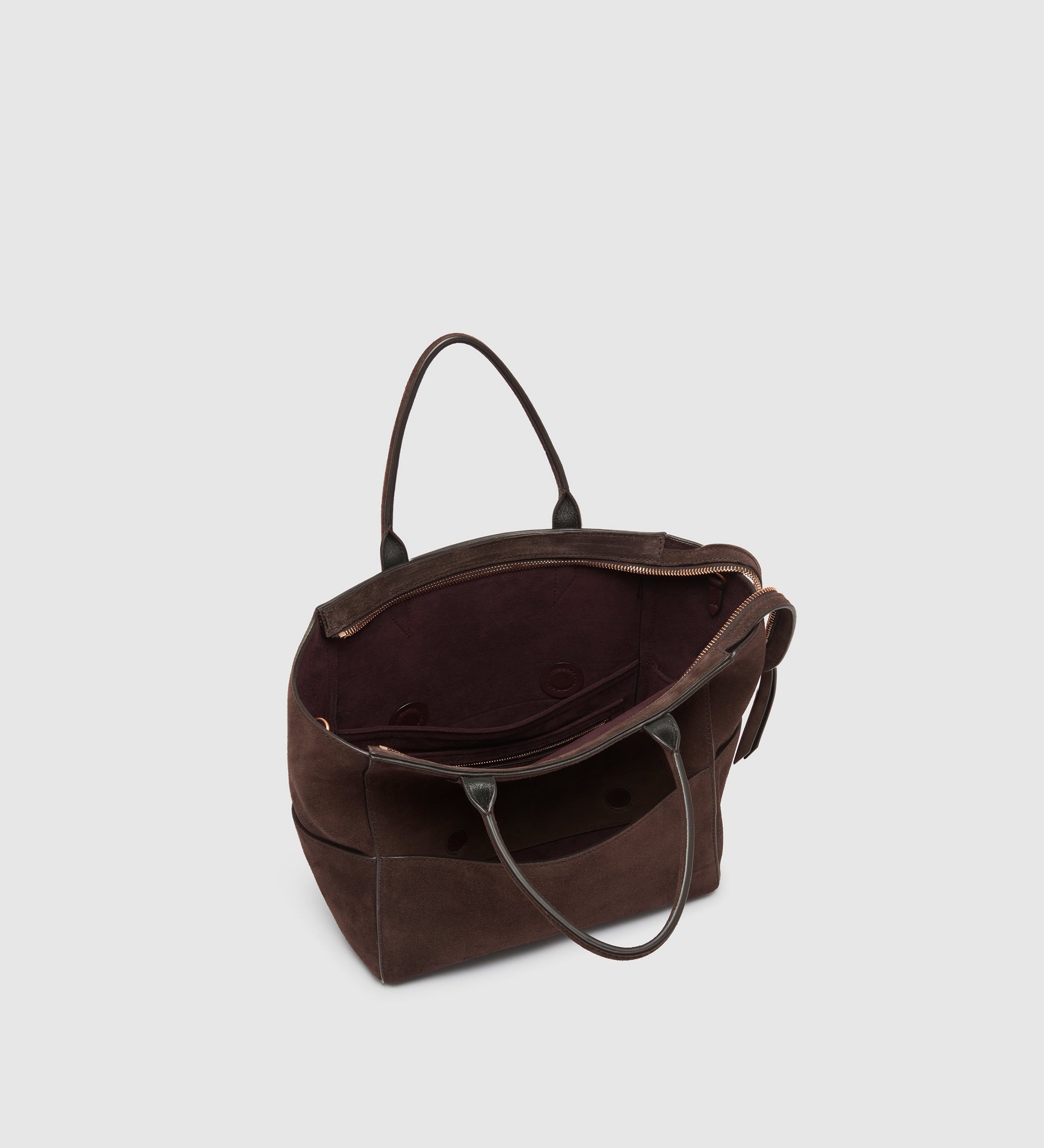 Metier - Incognito Crossbody Suede Chocolate