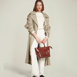 Metier - Incognito Crossbody Glossy Calfskin Burnt Tobacco