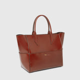 Metier - Incognito Crossbody Glossy Calfskin Burnt Tobacco