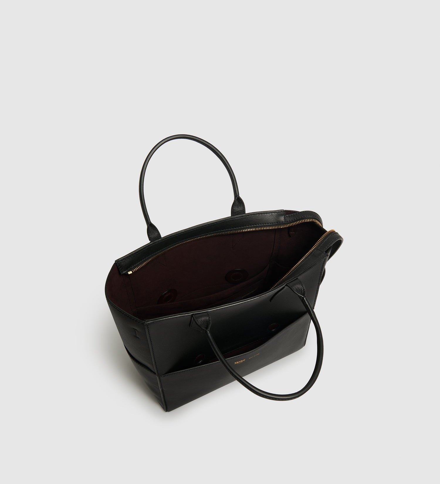 Metier - Incognito Crossbody Cabas Smooth Calfskin Black