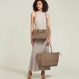 Metier - Incognito Crossbody Cabas Smooth Calfskin Taupe