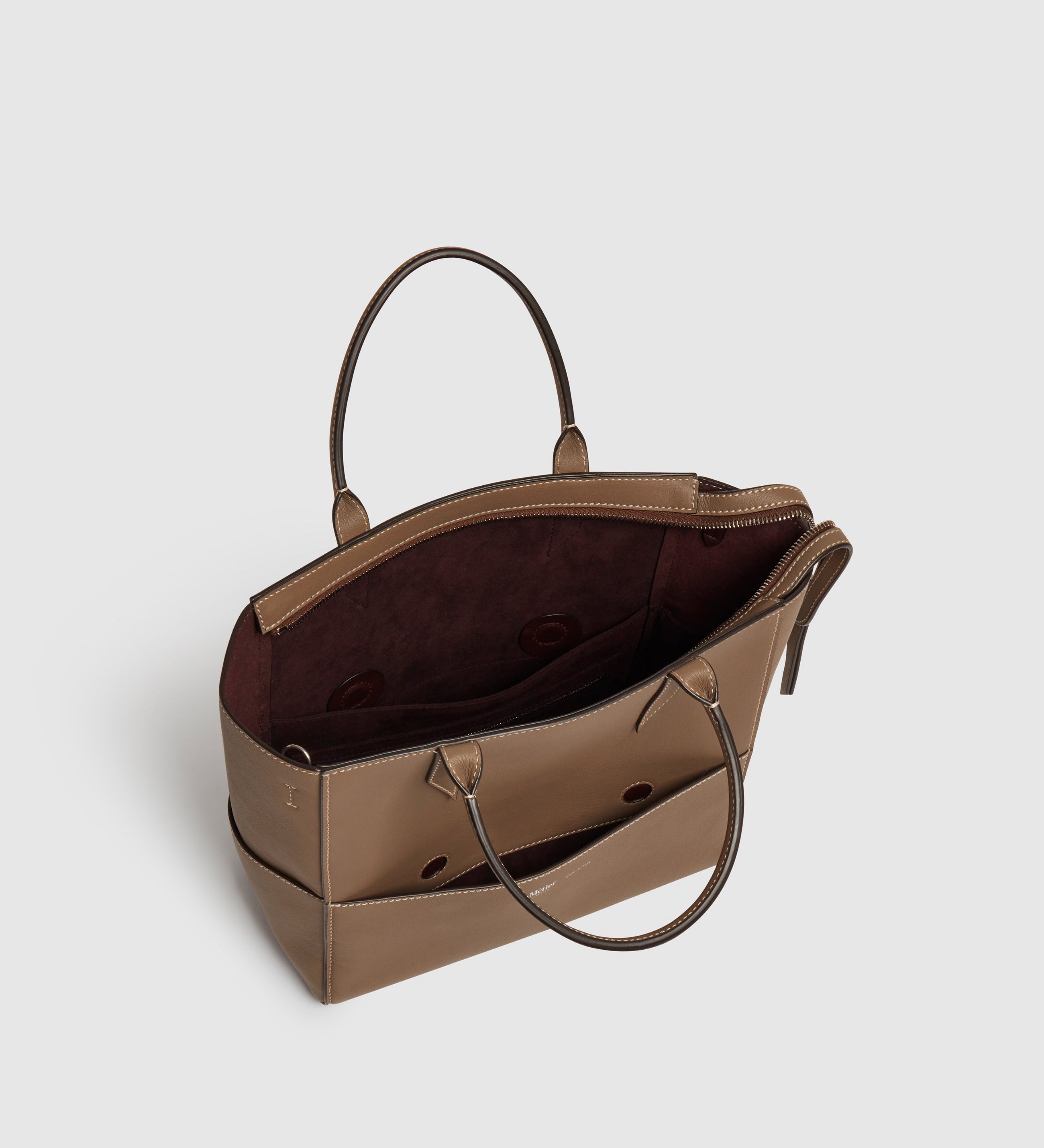 Metier - Incognito Crossbody Cabas Smooth Calfskin Taupe