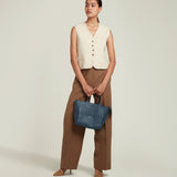 Metier - Incognito Crossbody Cabas Smooth Calfskin Storm