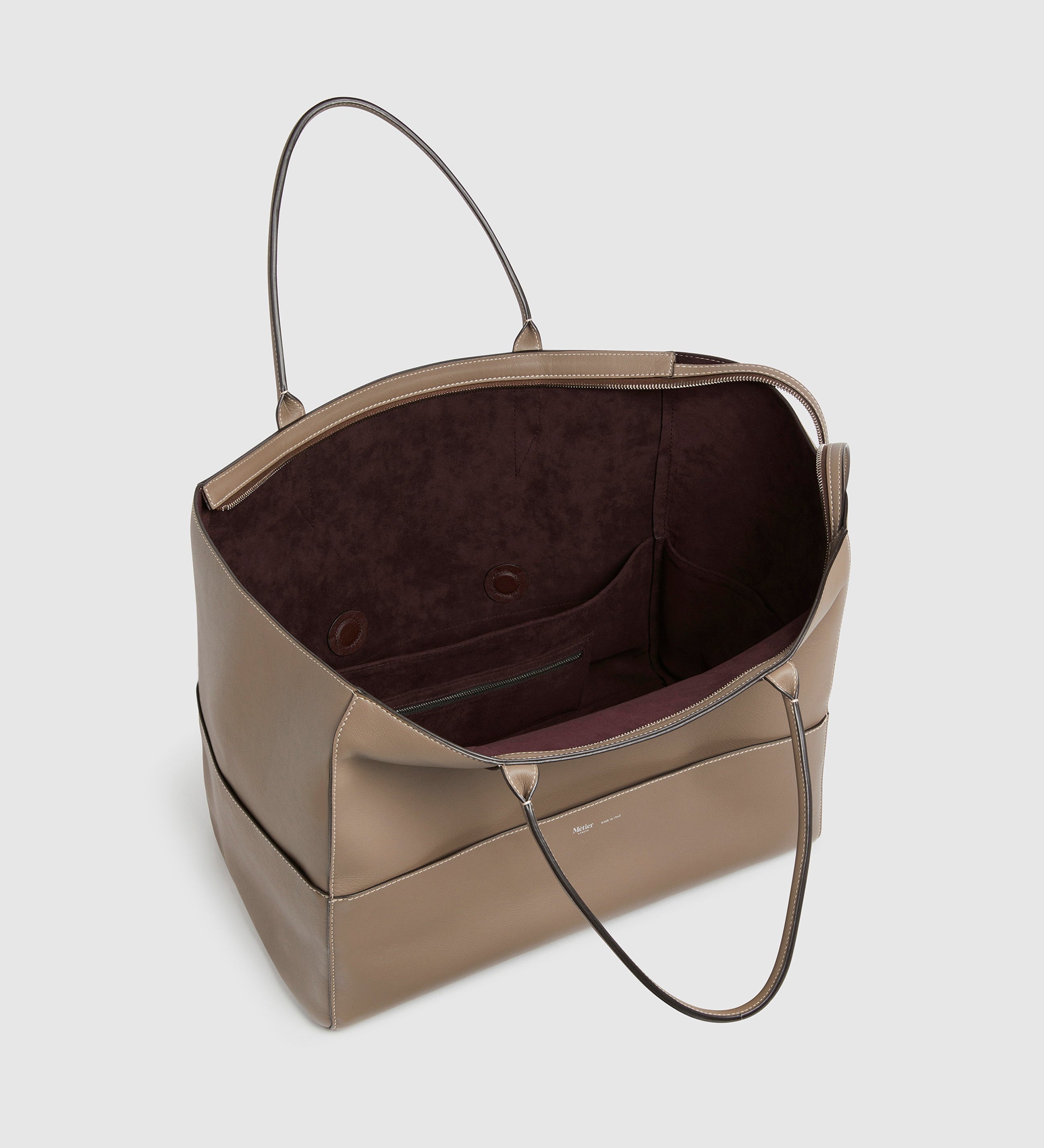 Metier - Incognito 42 Cabas Bag Smooth Calfskin Taupe