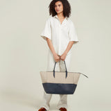 Metier - Incognito 42 Cabas Natural Linen Navy