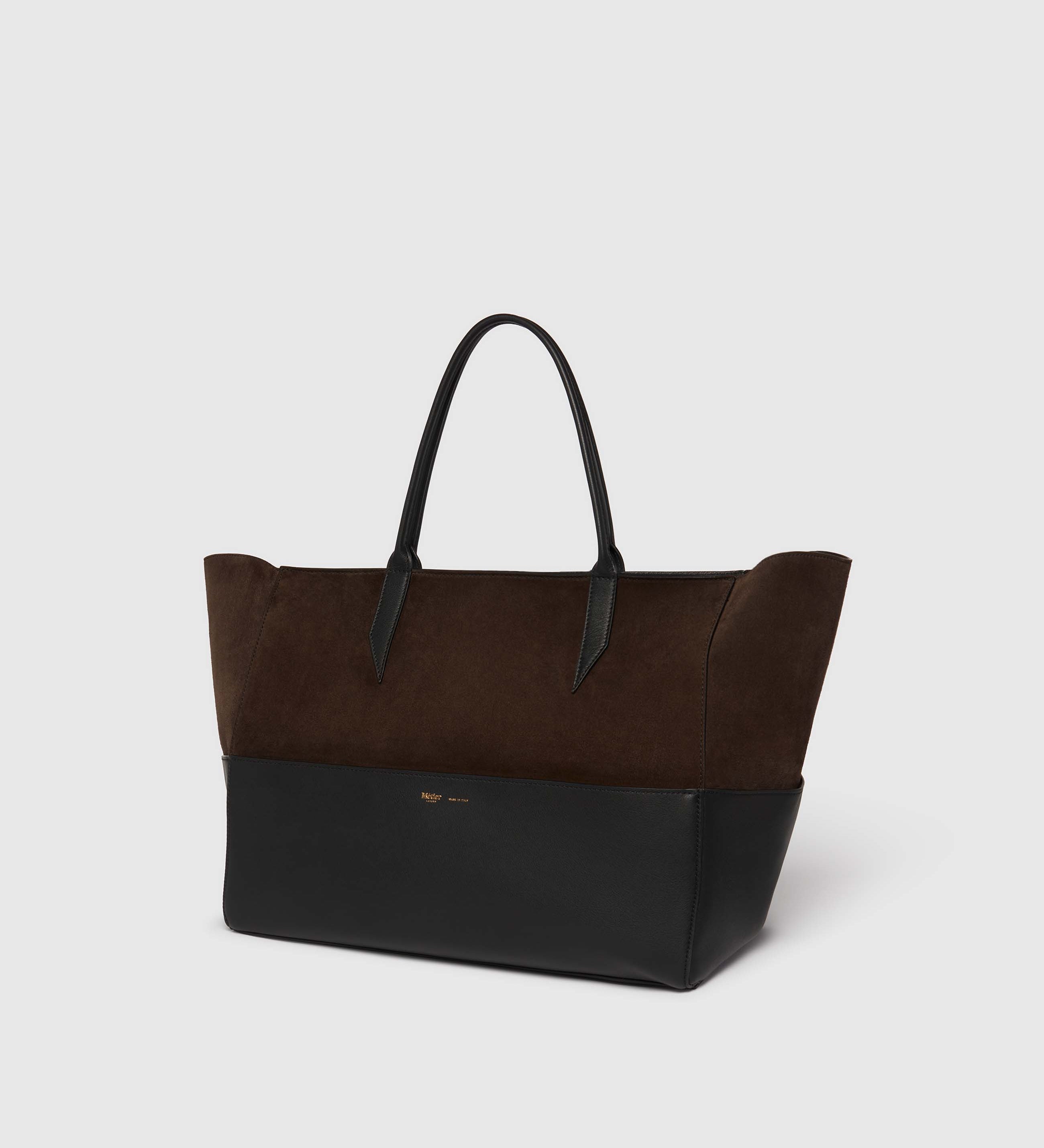 Metier - Incognito 42 Suede Chocolate and Smooth Calfskin Black